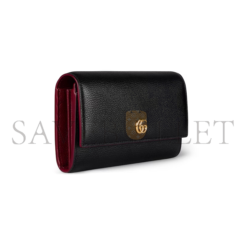 Gvc*1 bi-color gg marmont continental wallet 456116 (19*10*3.5cm)